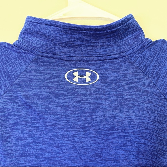 UNDER ARMOUR Tech™ ½ Zip Men’s Medium Blue Long Sleeve - Picture 6 of 6